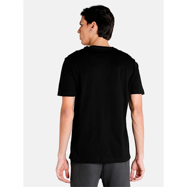 Elevated Essential V-Neck Men's T-Shirt, Cotton Black, extralarge-IND