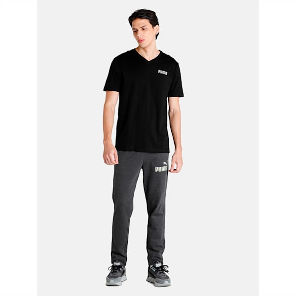 Elevated Essential V-Neck Men's T-Shirt, Cotton Black, extralarge-IND