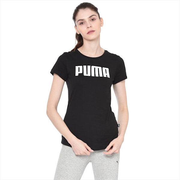 ESS Women's T-shirt, Cotton Black, extralarge-IND
