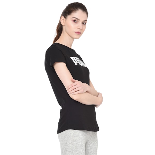 ESS Women's T-shirt, Cotton Black, extralarge-IND