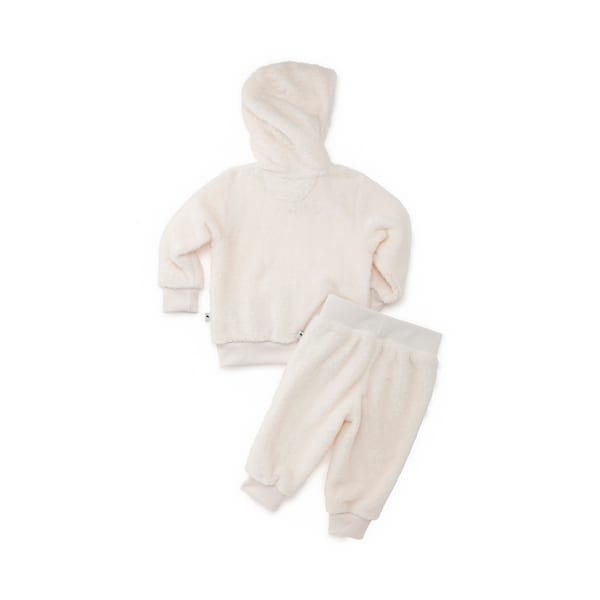 PUMA x TINYCOTTONS Classic Sherpa Toddler Set, Whisper White, extralarge