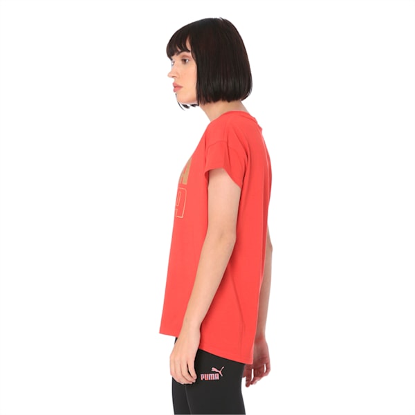 MODERN SPORT Graphic Tee, Ribbon Red-Gold, extralarge-IND