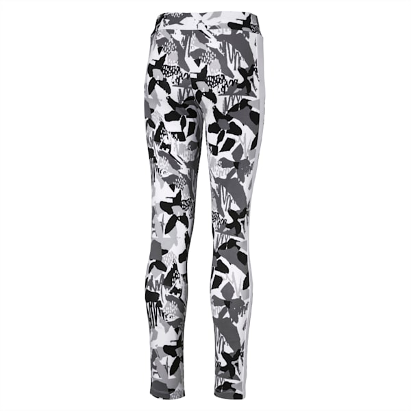 Classics AOP Girls' Leggings JR, Puma Black-AOP, extralarge