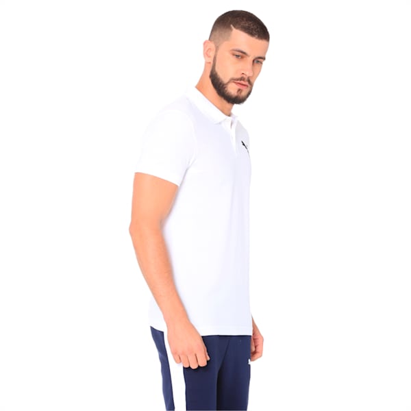 ESS Pique Polo, Puma White-_Cat, extralarge-IND