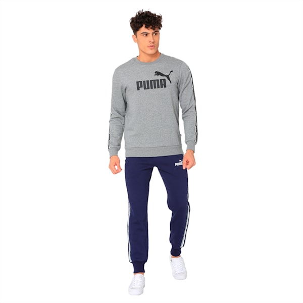 Tape Crew Sweat, Medium Gray Heather, extralarge-IND