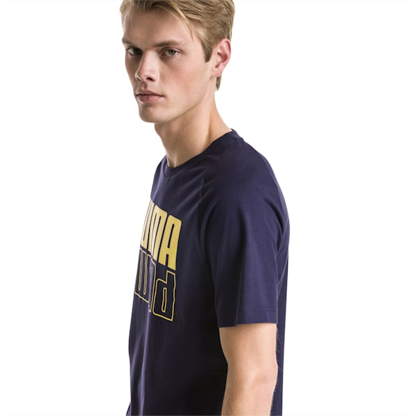 Modern Sports Logo Men's Tee, Peacoat, extralarge-IND
