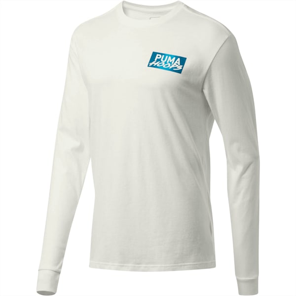 Uproar Men’s Long Sleeve Tee, Puma White, extralarge