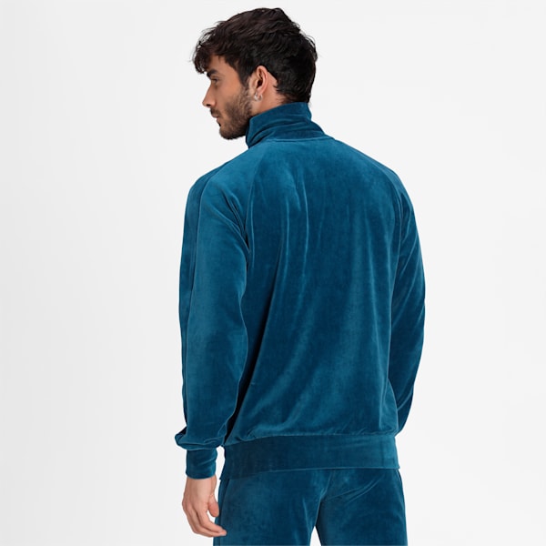 Iconic T7 Velour Regular Fit Men s Track Jacket