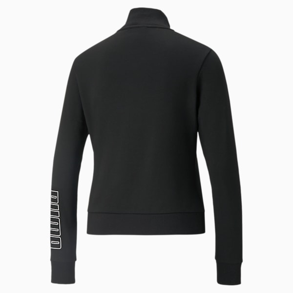PUMA POWER Logo Women's Track Jacket, Puma Black, extralarge-IND