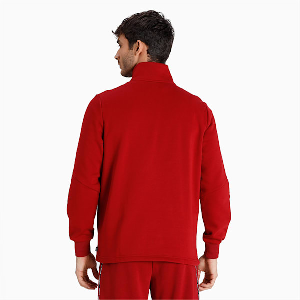 PUMA POWER Half-Zip Men's Regular Fit Sweat Shirt, Intense Red, extralarge-IND