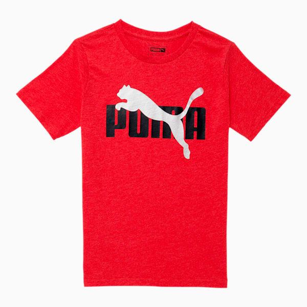 Rebel Bold Kids' Heathered Tee JR, HIGH RISK RED HEATHER, extralarge