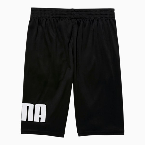 Rebel Bold Boys' Performance Shorts JR, PUMA BLACK/WHITE, extralarge