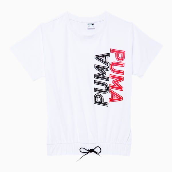Modern Sports Girls' Fashion Tee JR, PUMA BLACK, extralarge