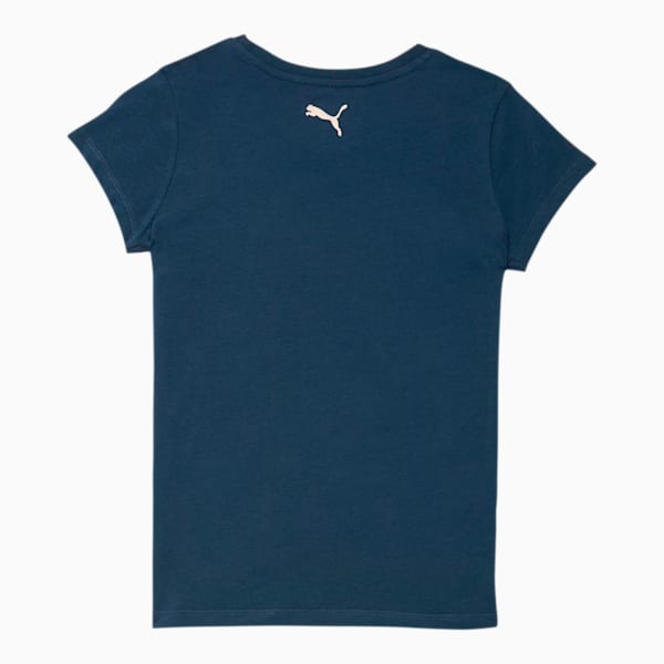 No.1 Logo Girls' Graphic Tee JR, DARK DENIM, extralarge