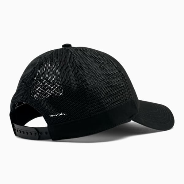 PUMA #1 Mesh Adjustable Snapback, Black/Silver, extralarge