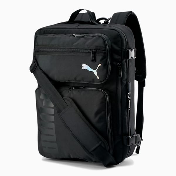 PUMA Journey Backpack/ Messenger Bag, Black, extralarge