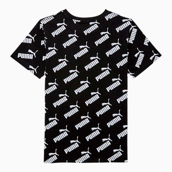 Amplified Boys' AOP Tee JR, PUMA BLACK, extralarge