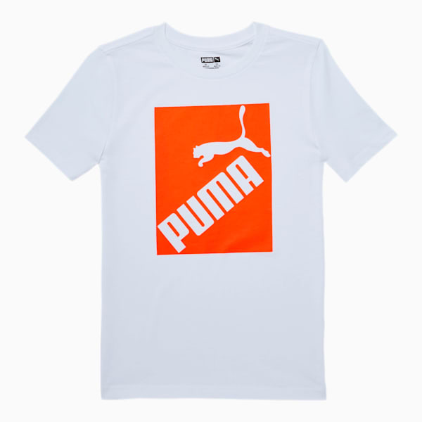 Amplified Boys' Graphic Tee JR, PUMA WHITE, extralarge