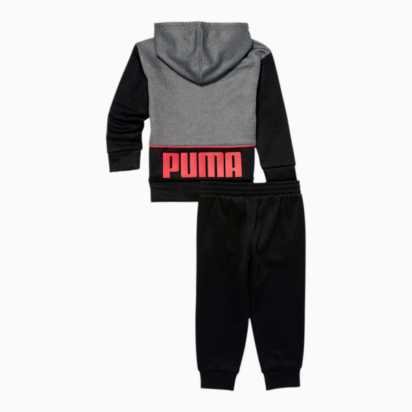 No.1 Logo Zip Up Hoodie + Jogger Infant + Toddler Set, BLACK MULTI, extralarge