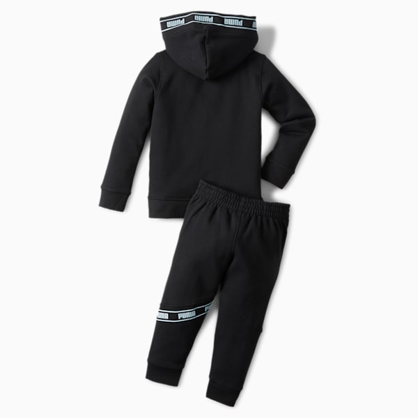 Amplified Zip Up Hoodie + Jogger Infant + Toddler Set, PUMA BLACK, extralarge