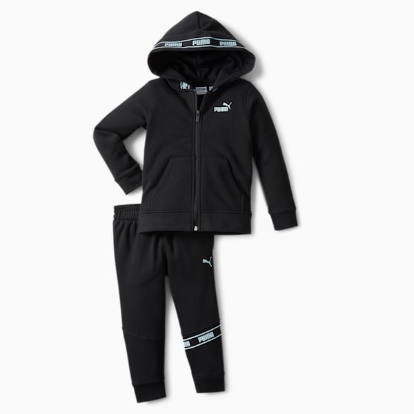 Amplified Zip Up Hoodie + Jogger Infant + Toddler Set, PUMA BLACK, extralarge