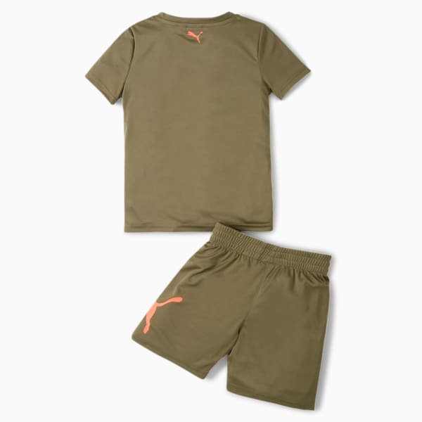 Speed Performance Tee + Shorts Infant + Toddler Set, BURNED OLIVE, extralarge