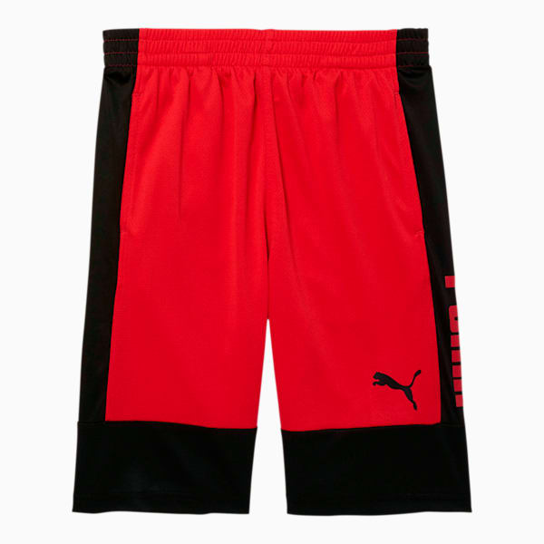 Rebel Boys' Performance Shorts JR, HIGH RISK RED, extralarge