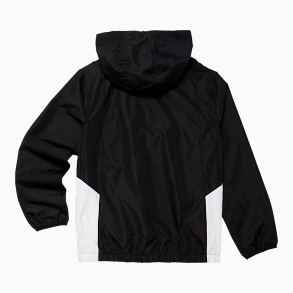 Puma black and white windbreaker discount