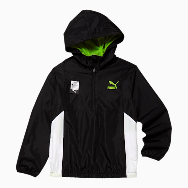 Tailored for Sport Boys' Windbreaker JR, PUMA BLACK, extralarge