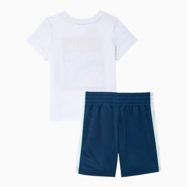 Graphic Injection Tee + Short Infant + Toddler Set, PUMA WHITE, extralarge