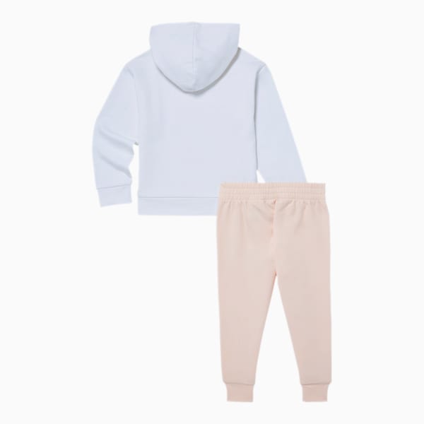 No.1 Logo Hoodie + Jogger Toddler Set, PUMA WHITE, extralarge