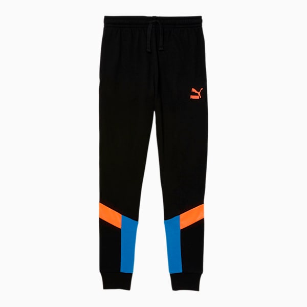 Iconic MCS Boys' French Terry Joggers JR, BLACK/MULTI, extralarge