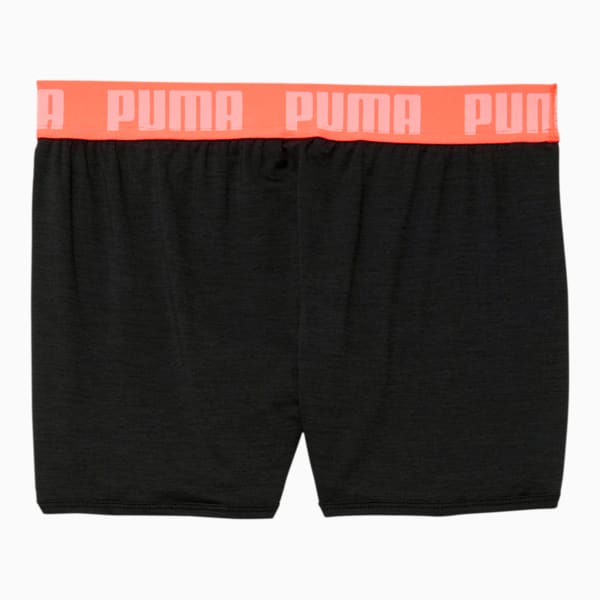 Studio Girls' Jacquard Waistband Shorts JR, BLACK HEATHER, extralarge