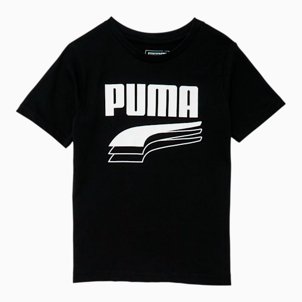 Rebel Bold Little Kids' Graphic Tee, PUMA BLACK, extralarge