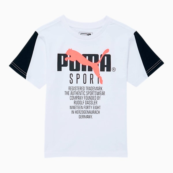 Tailored for Sport Little Kids' Pieced Tee, PUMA WHITE, extralarge