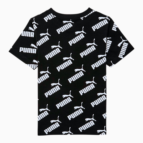 Amplified Little Kids' AOP Tee, PUMA BLACK, extralarge