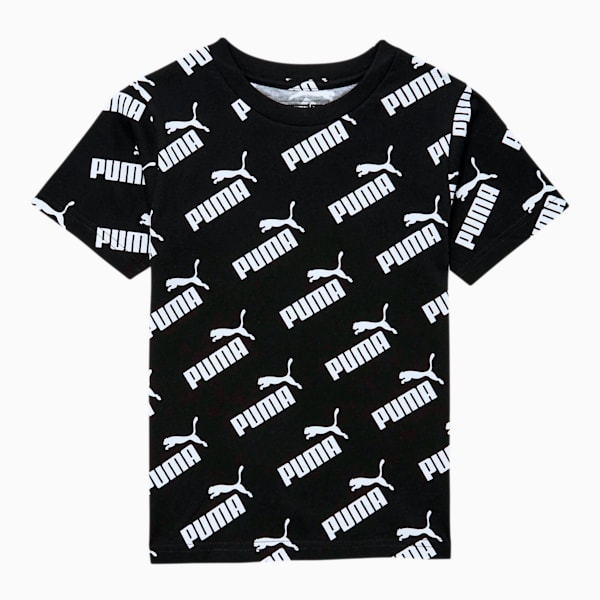 Amplified Little Kids' AOP Tee, PUMA BLACK, extralarge
