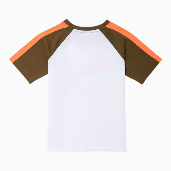 Speed Little Kids' Raglan Tee, PUMA WHITE, extralarge