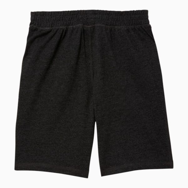 Rebel Bold Little Kids' Heavy Jersey Shorts, BLACK HEATHER, extralarge