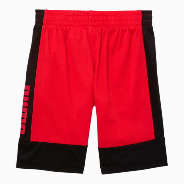 Rebel Bold Little Kids' Performance Shorts, HIGH RISK RED, extralarge