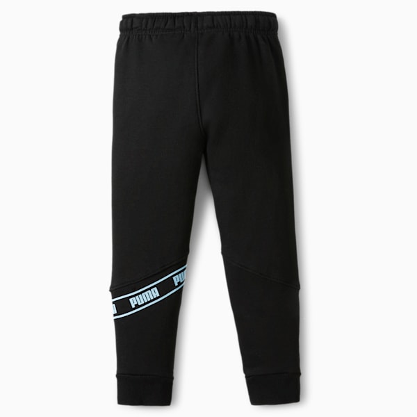 No.1 Logo Little Kids' Fleece Joggers, PUMA BLACK, extralarge