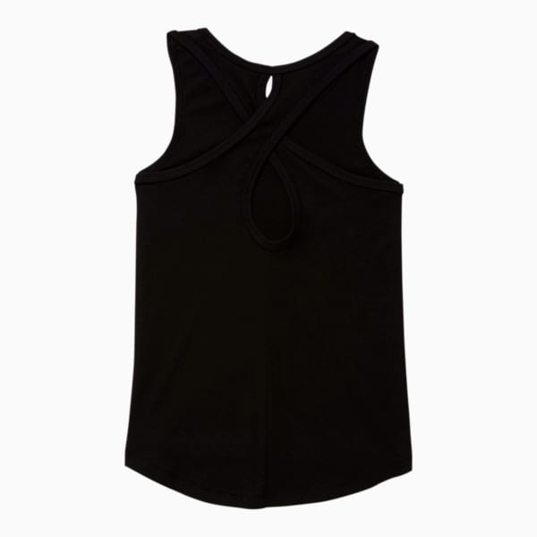 Alpha Little Kids' Cross Back Fashion Tank, PUMA BLACK, extralarge