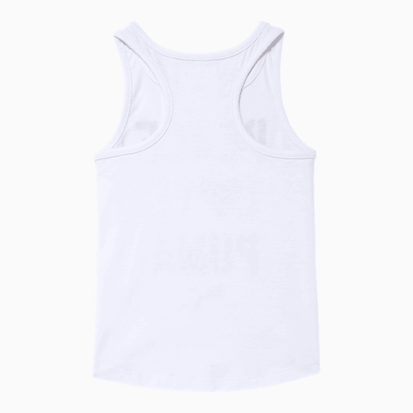 Alpha Little Kids' Racerback Tank, PUMA WHITE, extralarge