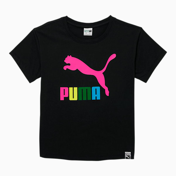 Classics Little Kids' Archive Logo Tee, PUMA BLACK, extralarge