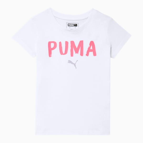 Alpha Little Kids' Graphic Tee, PUMA WHITE, extralarge