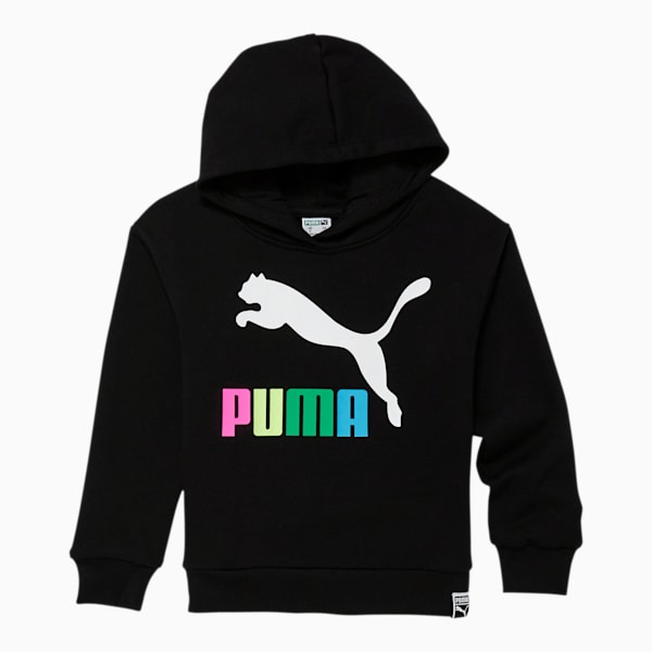 Classics Little Kids' Fleece Hoodie, PUMA BLACK, extralarge