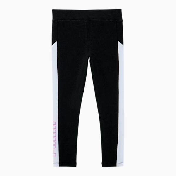 Graphic Colorblocked Little Kids' Leggings, PUMA BLACK/MULTI, extralarge