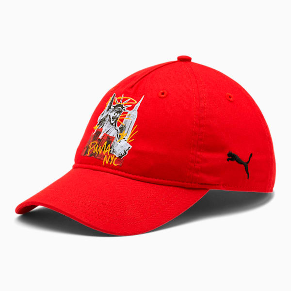 PUMA Empire Adjustable Dad Cap, RED, extralarge