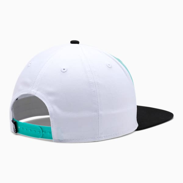 PUMA Cat NYC Flat Brim Snapback, BLACK/GREEN, extralarge