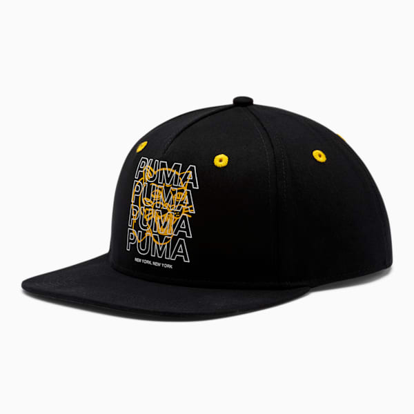 PUMA Black Cat Adjustable Snapback, BLACK, extralarge